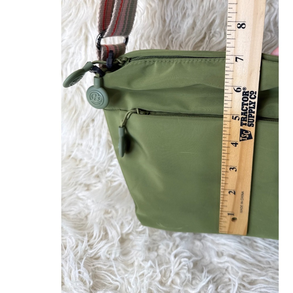 BOBO Olive Green Nylon Crossbody Bag Unisex Adjustable Strap Messenger Travel - Picture 14 of 14